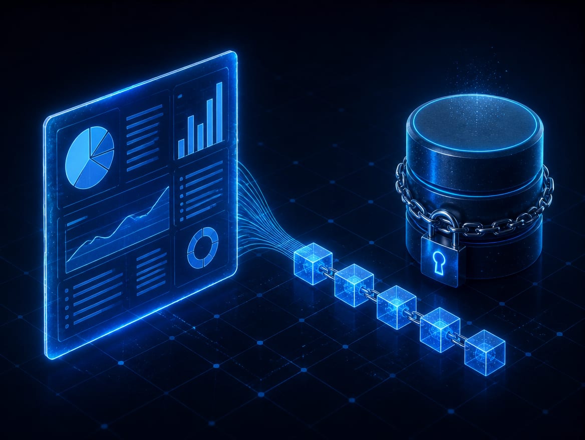 An analyst reviewing an AI-drafted production summary while the source numbers and audit trail stay untouched.