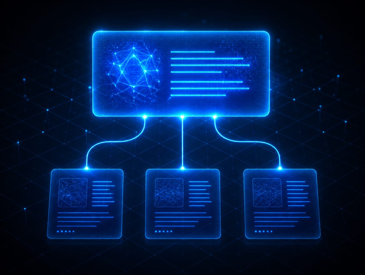 A buyer asking an AI answer engine about a supplier and seeing source-backed technical pages cited.