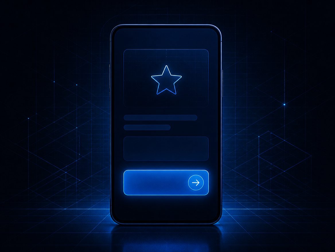 A customer tapping a single direct review link that opens straight onto the review form on a phone.