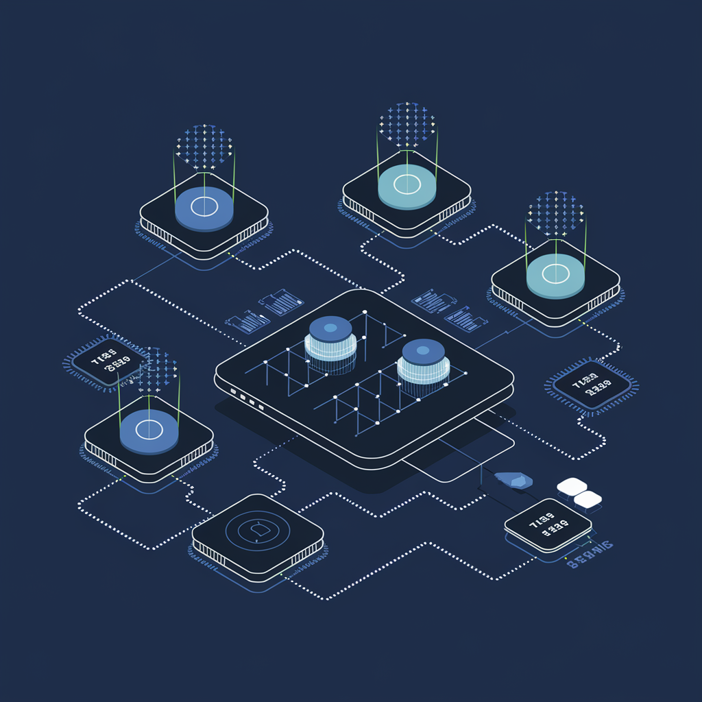 Vector illustration of predictive analytics dashboard with AI-powered insights