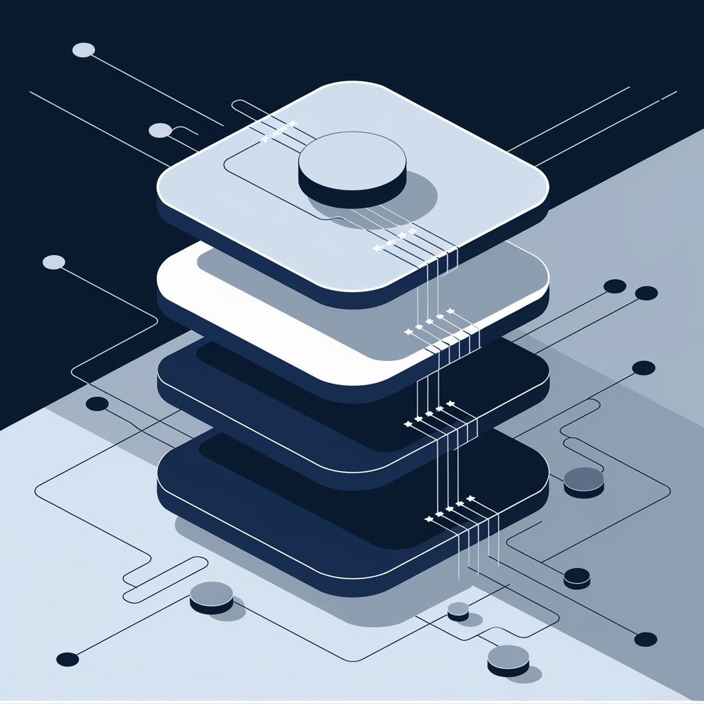 Mobile application development visualization showing cross-platform capabilities