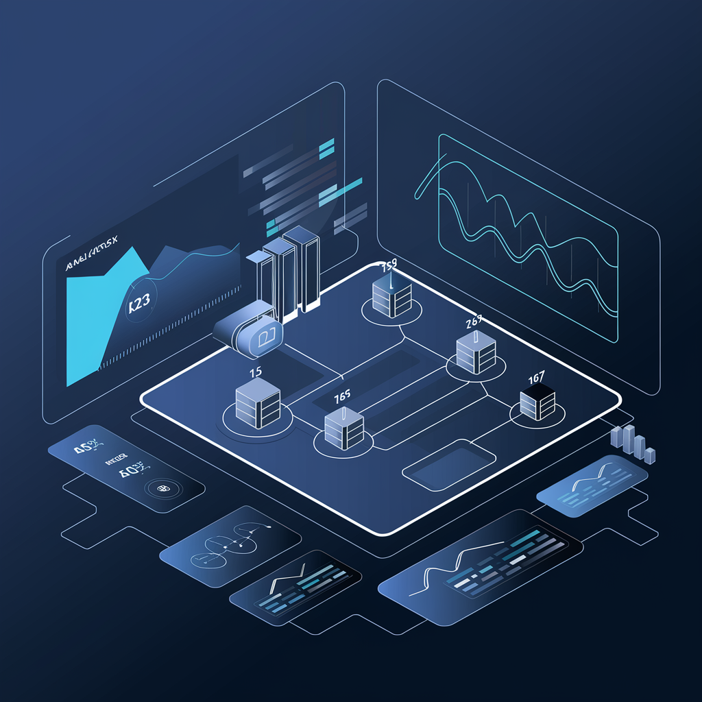 Modern analytics dashboard illustration showing real-time campaign performance metrics and insights