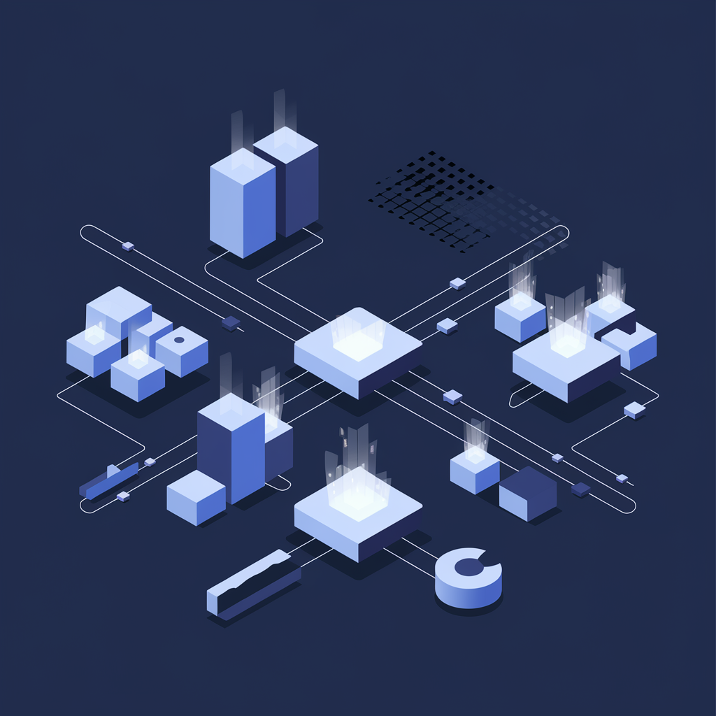 Split testing framework illustration showing A/B testing process and optimization