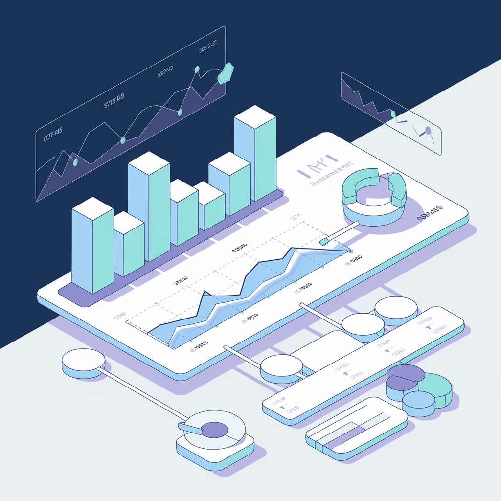 Digital marketing dashboard showing real-time analytics and performance metrics