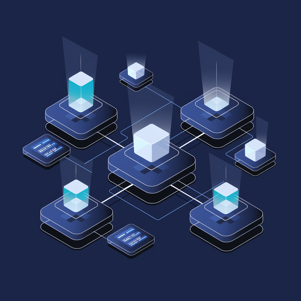 Dynamic catalog system illustration showing automated product updates and real-time inventory management