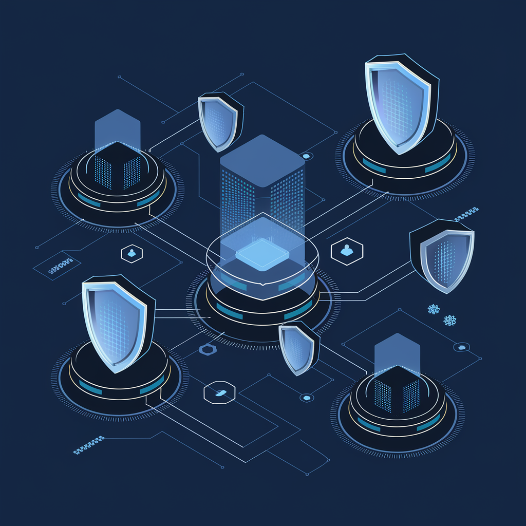 Advanced security testing system visualization showing multi-layered security assessment