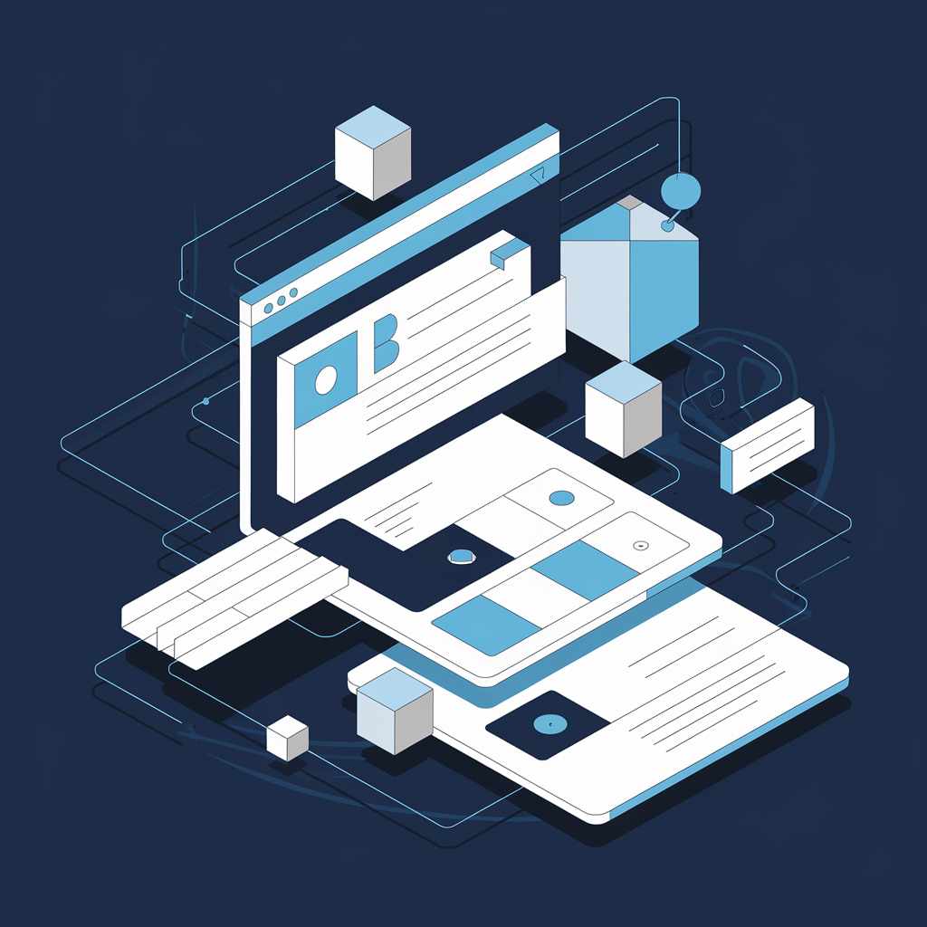 Brand elements visualization showing Web Leveling's design process