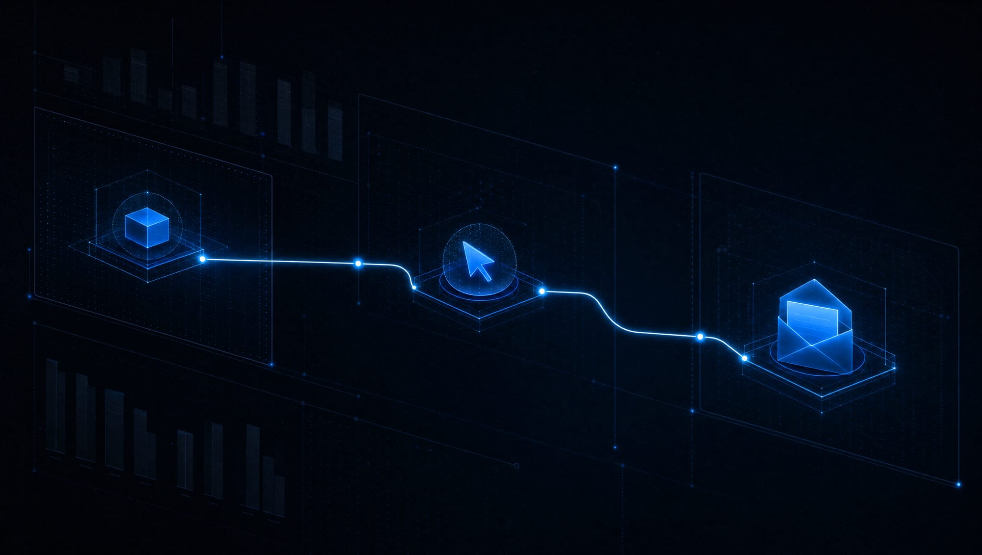 The traced path from ad to click to a lead in the inbox, not a wall of vanity metrics.