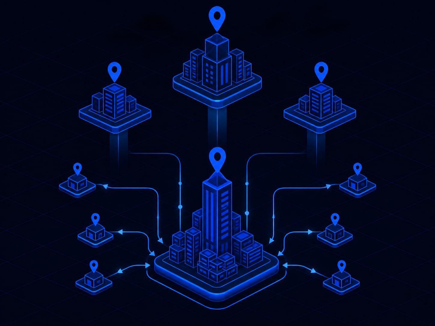 Towns sorted by whether they carry their own search or are better served from a county page.