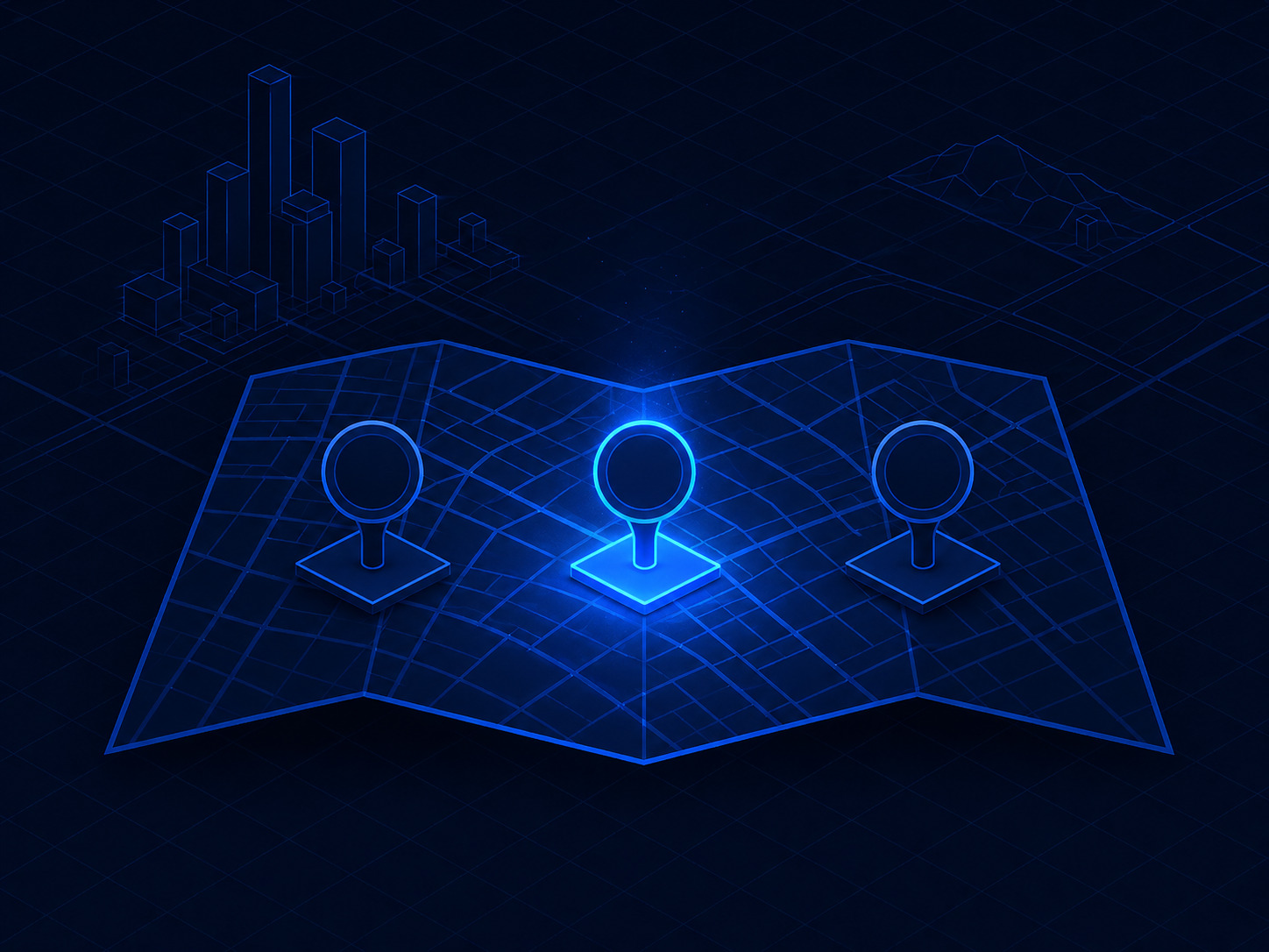 The local map pack for a Houston search, drawn as the visitor sees it: three businesses, one decision.
