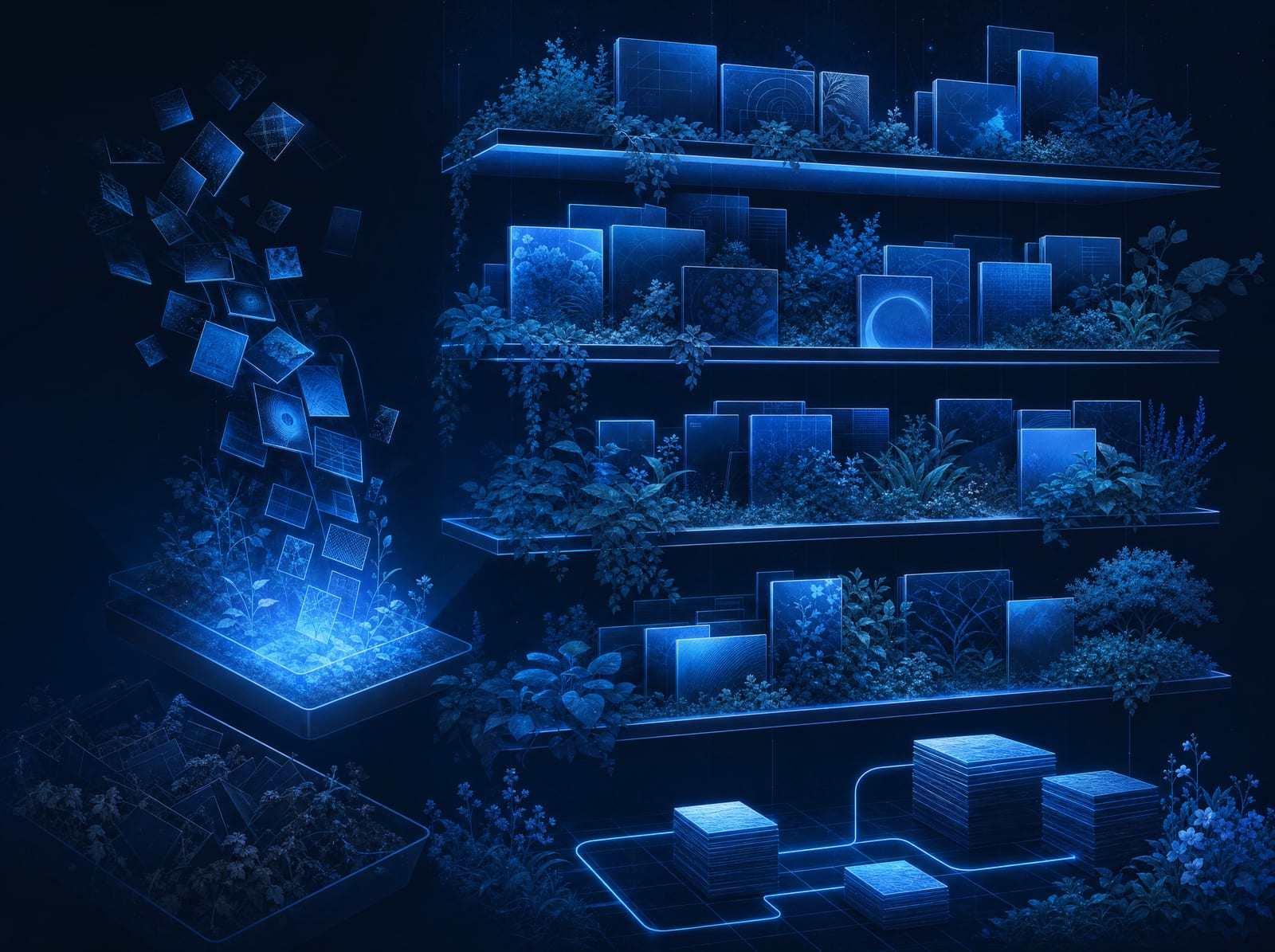 Content tended over time: pages updated, merged, and pruned like a garden, not stacked like a landfill.