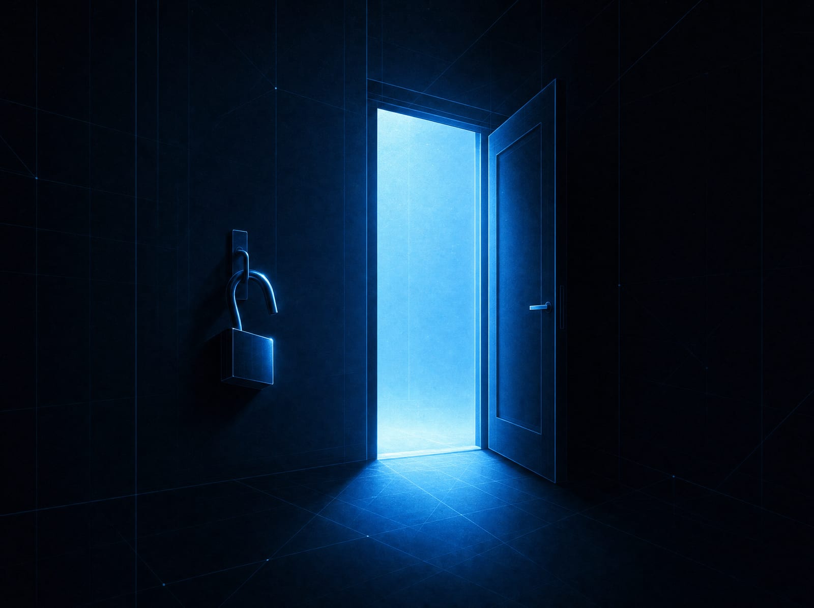 A maintenance arrangement drawn as an open door, not a locked gate: leave whenever you like, the site stays yours.