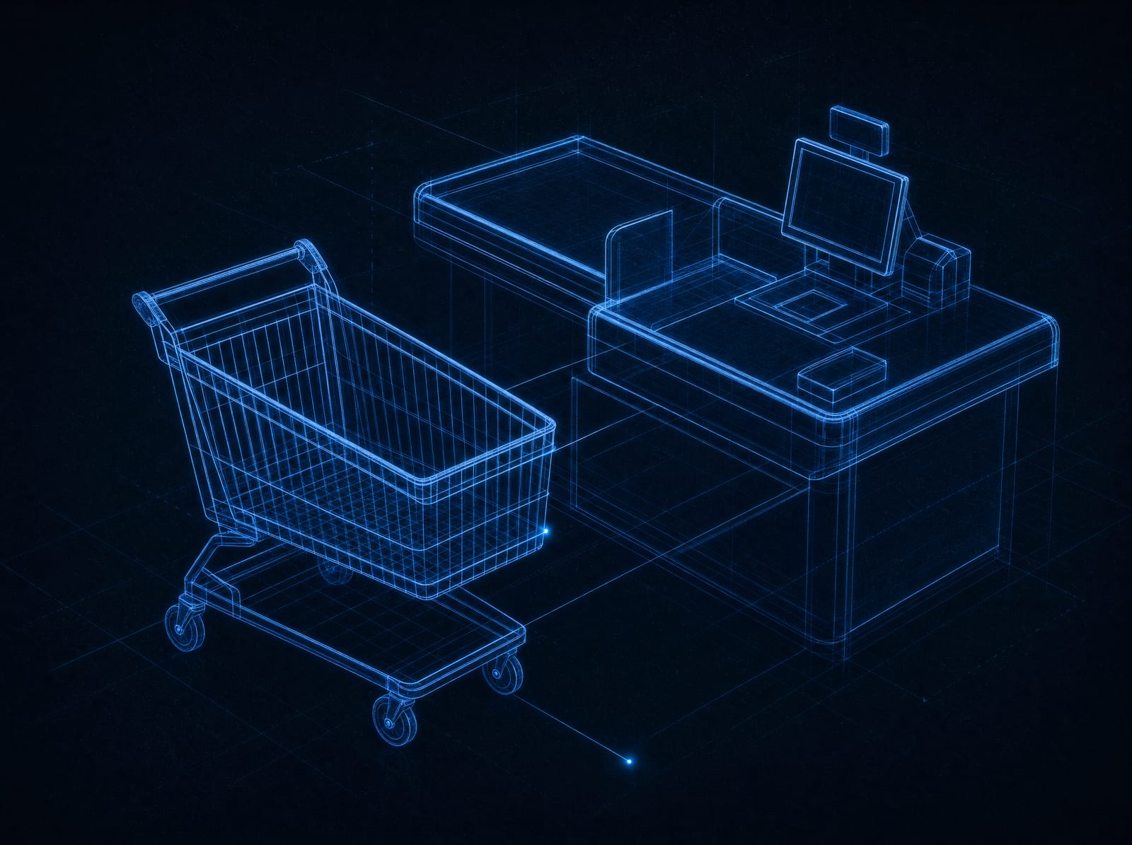 A cart and checkout written by hand, drawn as craft rather than a settings panel.