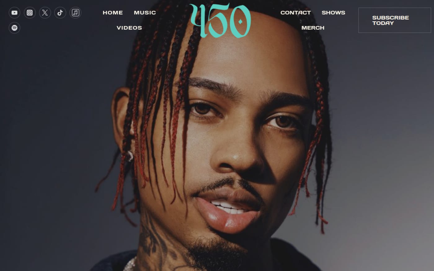 450 Music website built by Web Leveling