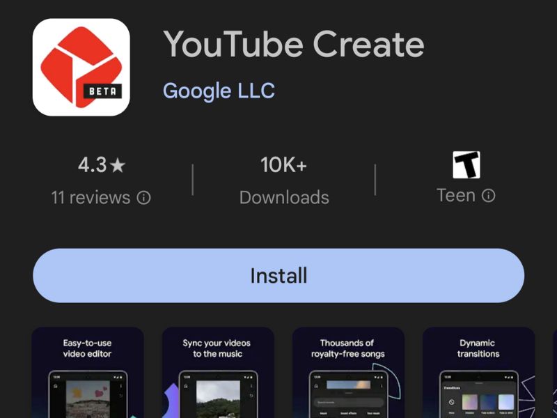 Learn About the New App from YouTube YouTube Create